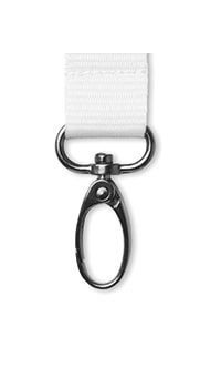 Mosquetón ovalo metálico negro